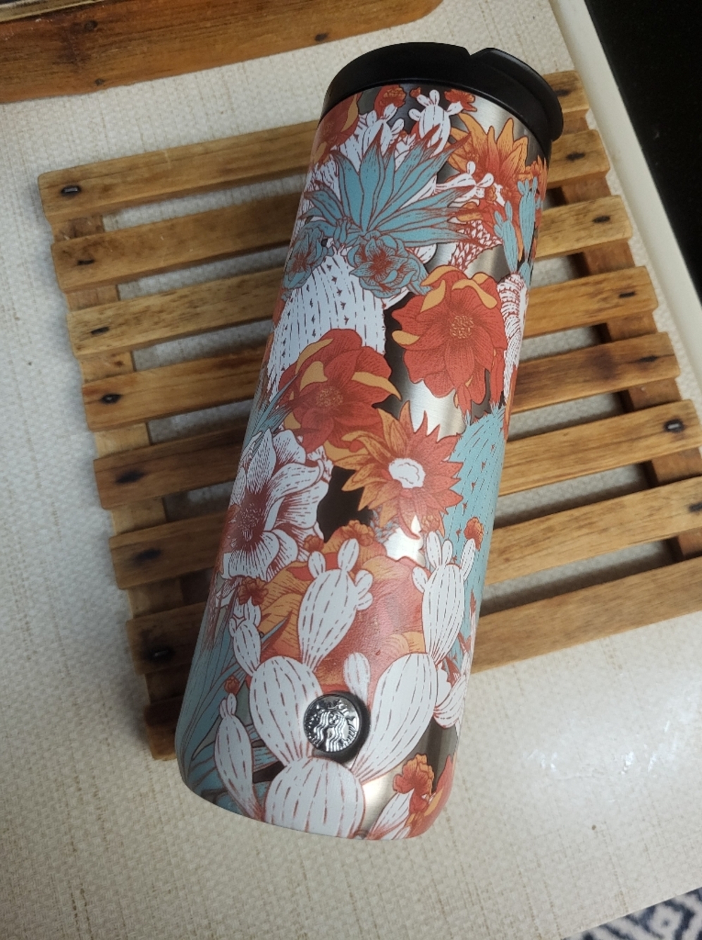 Starbucks Floral Cactus Stainless Steel 16 Oz 2019 Tumblr